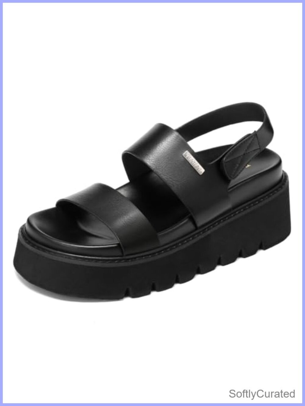 Women's Chunky Platform Sandals with Back Strap, Arch Support, Lightweight